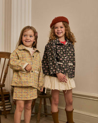 Petite Hailey Stormi Skirt in Goldenrod Flower