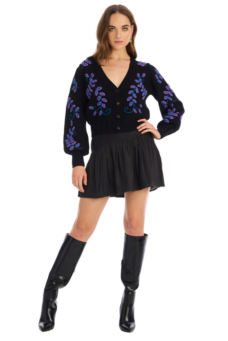 Allison Piper Cardigan in Black