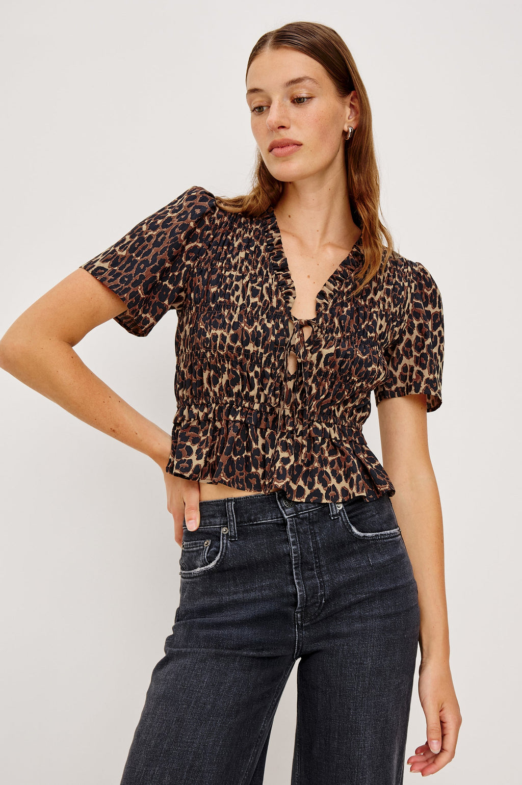 Rails Portia Top in Brown Nala