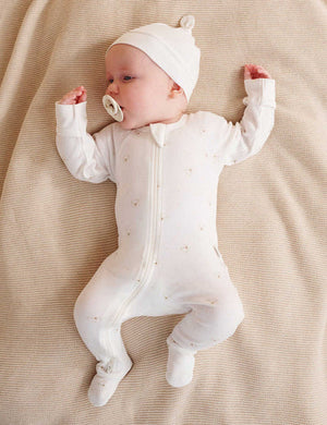 Purebaby Zip Footie in Bears