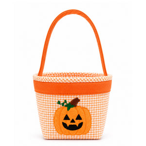 Bits & Bows Halloween Petite Pumpkin Tote in Orange