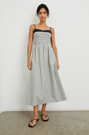 Rails Primrose Dress in Ivory / Jet Gingham