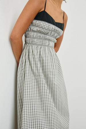 Rails Primrose Dress in Ivory / Jet Gingham