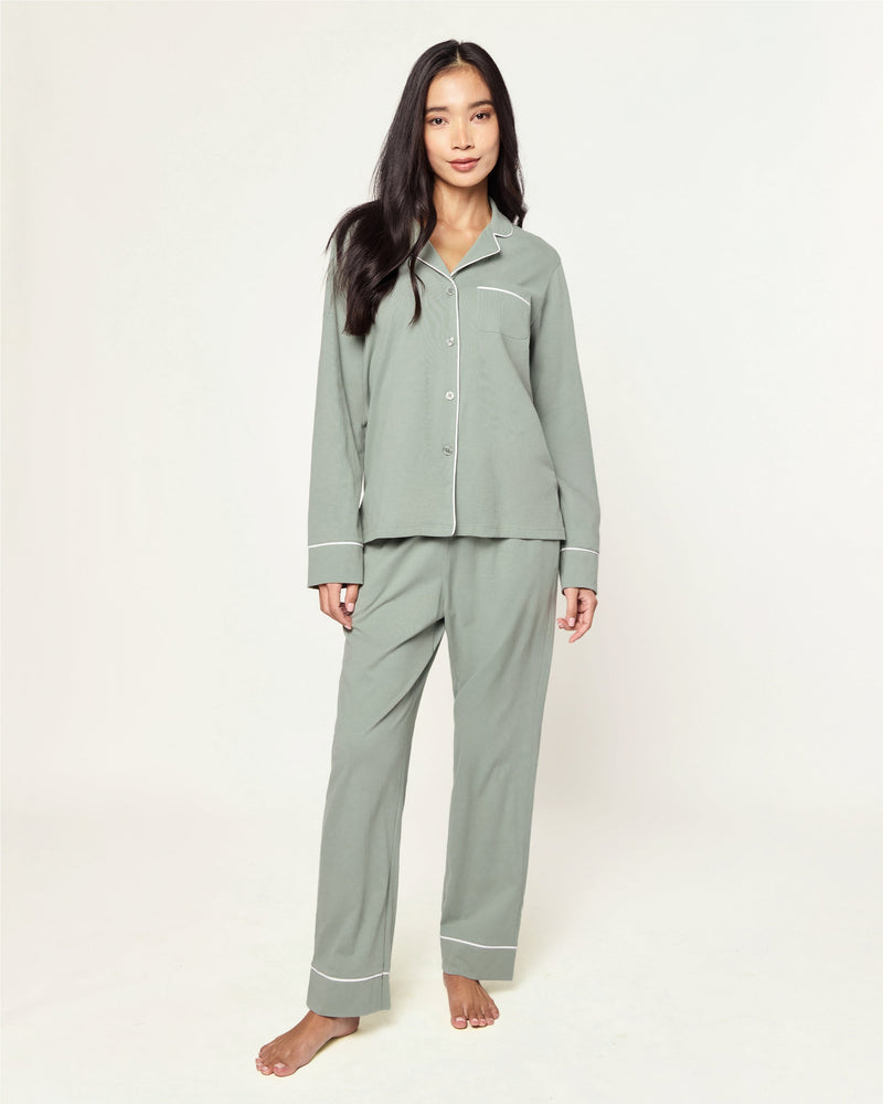Petite Plume Women's Pima Pajama In Sage