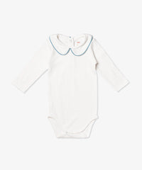 Oso & Me Peter Pan Onesie with Blue Piping