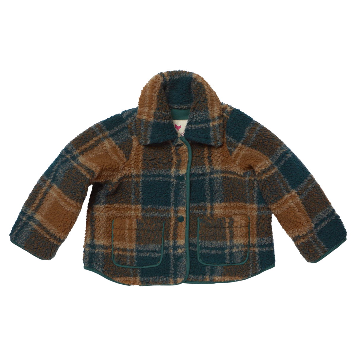 Pink Chicken Boys Jace Jacket in Pumpkin Patch Plaid