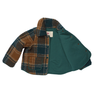 Pink Chicken Boys Jace Jacket in Pumpkin Patch Plaid