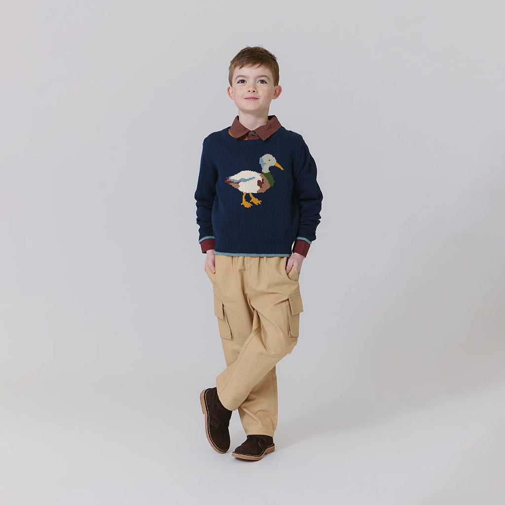Pink Chicken Oliver Sweater in Mallard