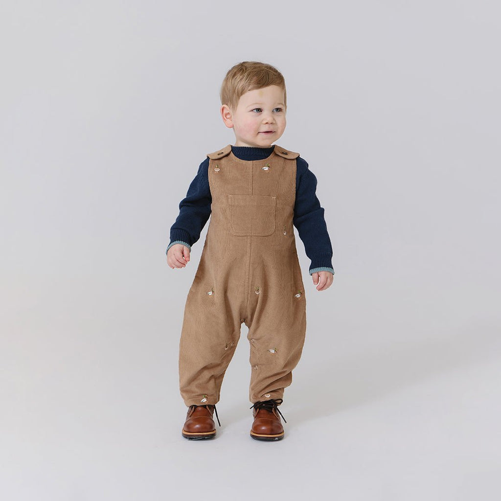 Pink Chicken Noah Jumper in Mallard Embroidery