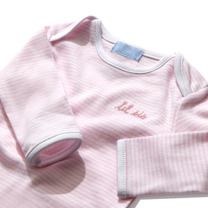 Joy Street Kids Lil Sis Onesie in Light Pink