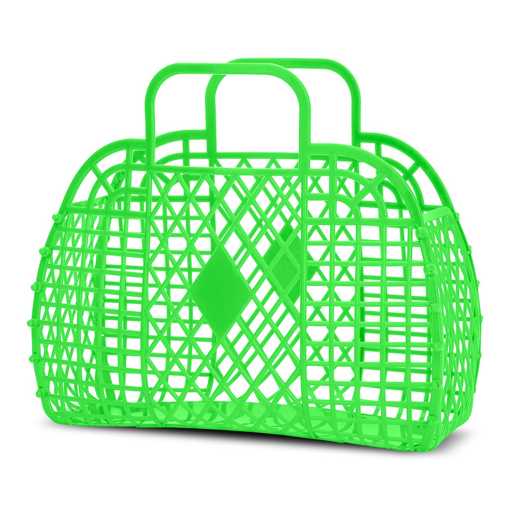Iscream Large Jelly Bag in Neon Green