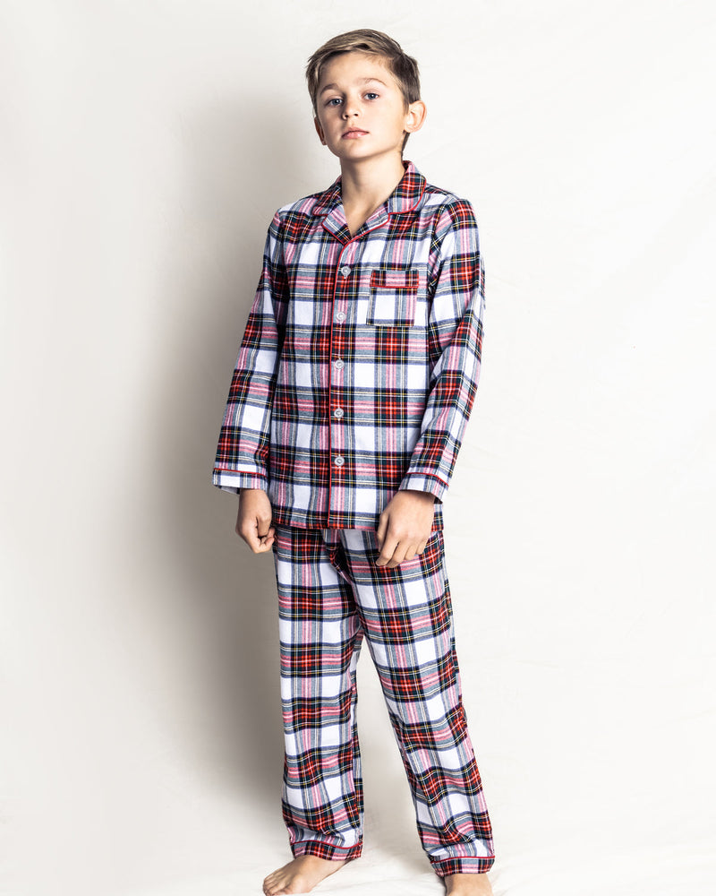 Petite Plume Children's Pajama Set in Balmoral Tartan
