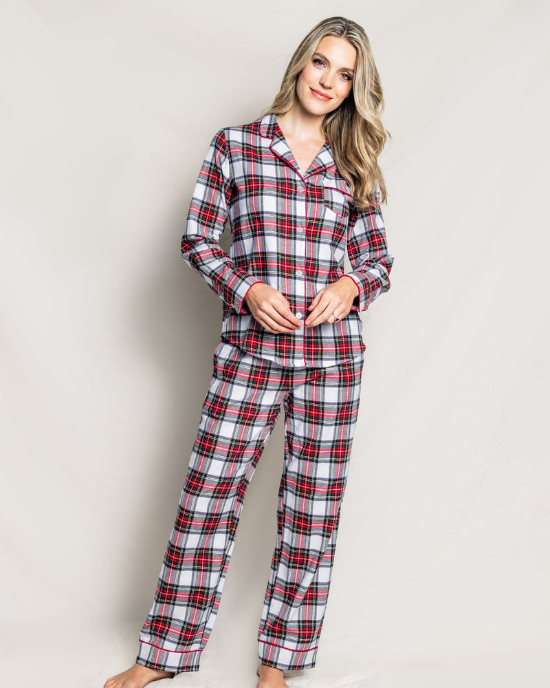 Petite Plume Women's Pajama Set in Balmoral Tartan