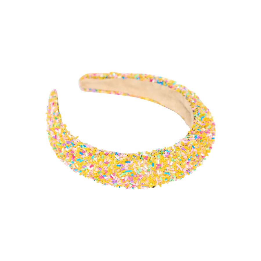 Malibu Sugar Confetti Thick Puff Headband