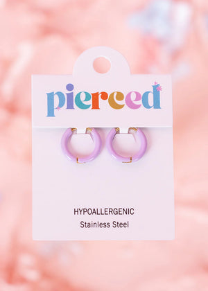 Pierced Co Huggie Earrings - Multiple Colors!