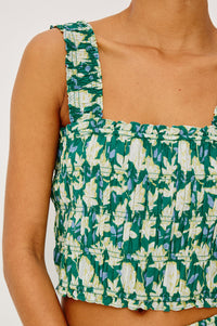 Rails Quinn Top in Green Mayflower