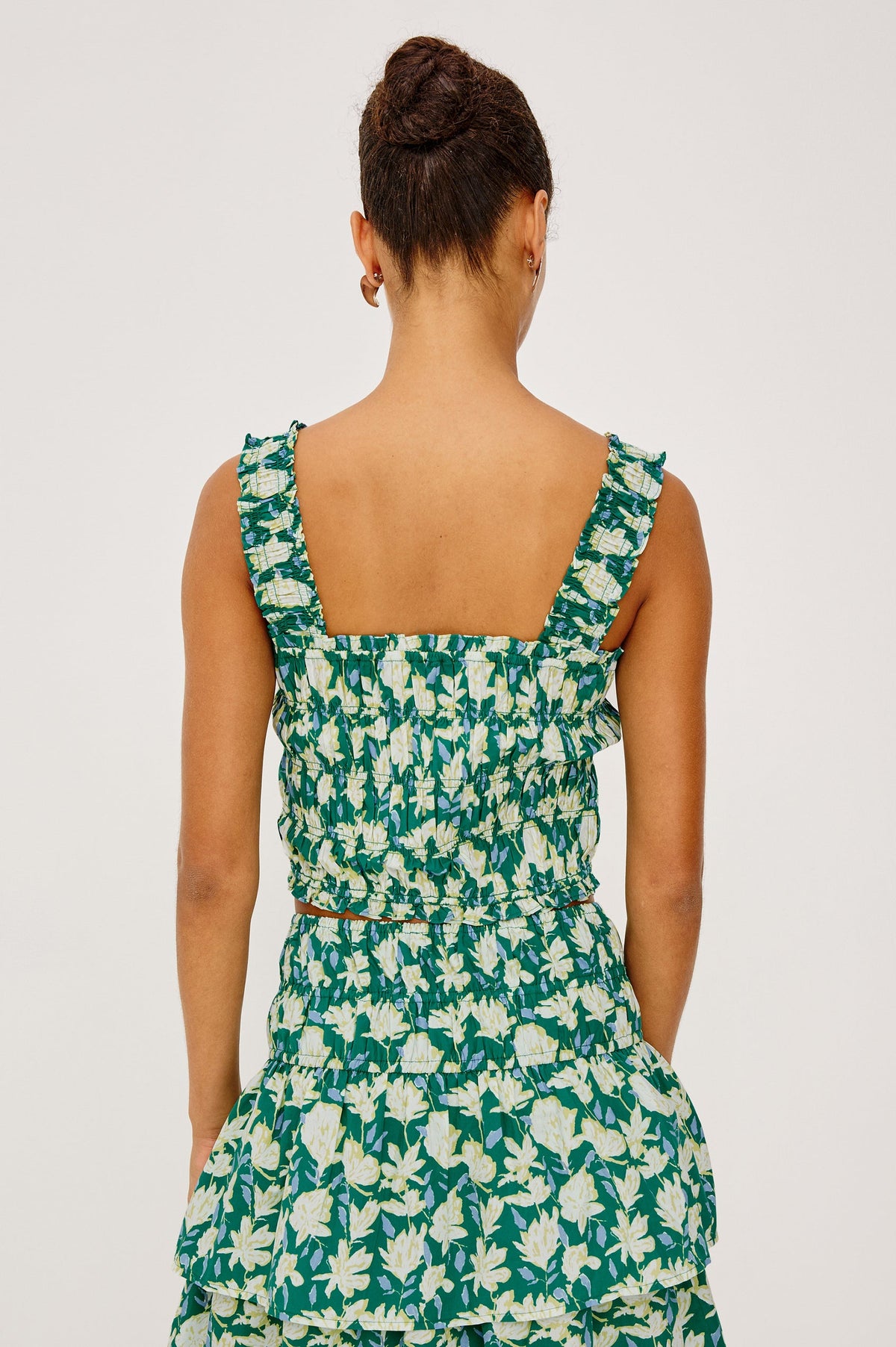 Rails Quinn Top in Green Mayflower