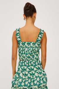 Rails Quinn Top in Green Mayflower