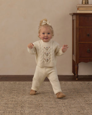 Rylee + Cru Knit Pant in Natural