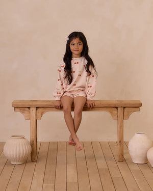 Rylee + Cru Summer Terry Set in Cherries