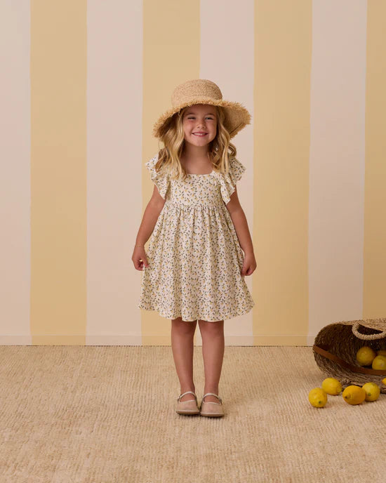 Rylee + Cru Mariposa Dress in Lemons
