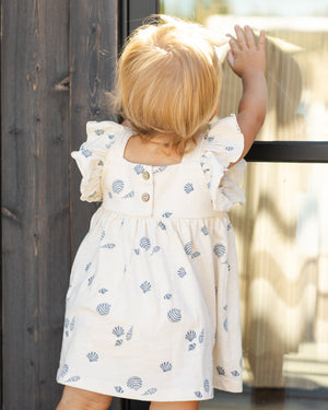 Rylee + Cru Mariposa Dress in Seashells