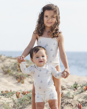 Rylee + Cru Rashguard Set in Set Sail