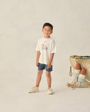 Rylee + Cru Kinsley Relaxed Tee in Tugboat