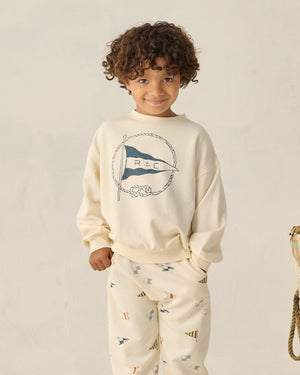 Rylee + Cru Sweatpant in Flags