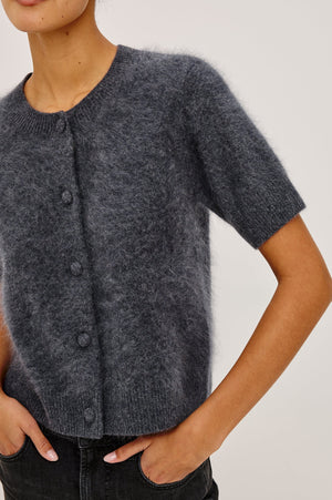 Rails Roman Sweater Shirt in Charcoal