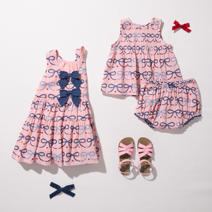 Pink Chicken Baby Jaipur Set in Pink Bows