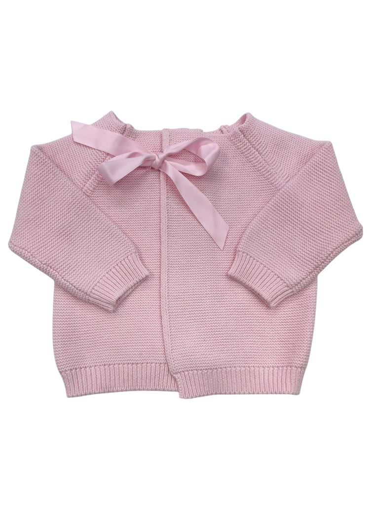 A Soft Idea Bow Sweater in Pink