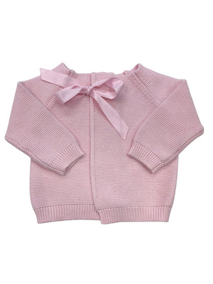 A Soft Idea Bow Sweater in Pink