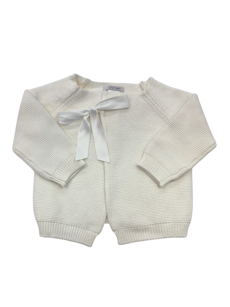 A Soft Idea Bow Sweater in Cream