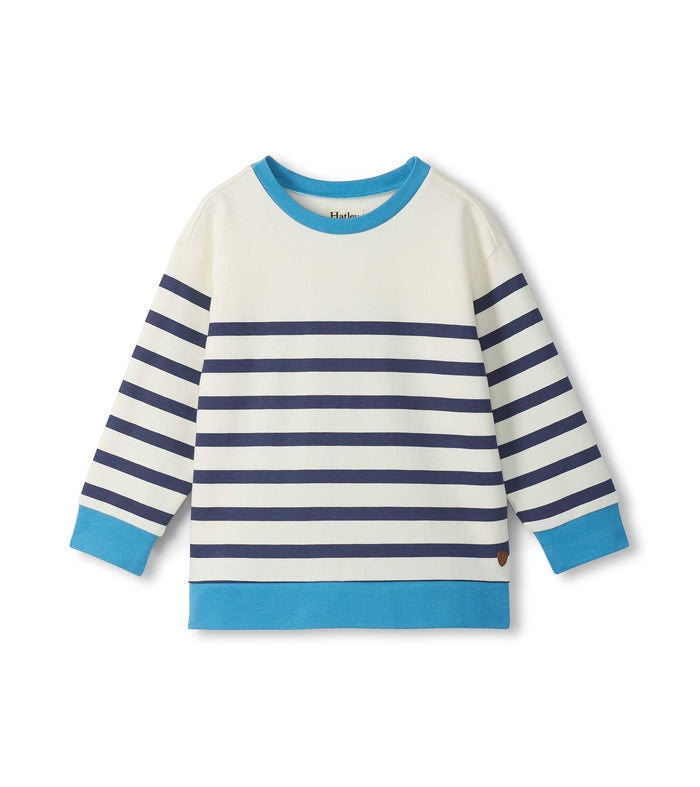 Hatley Sweatshirt in Navy Stripe