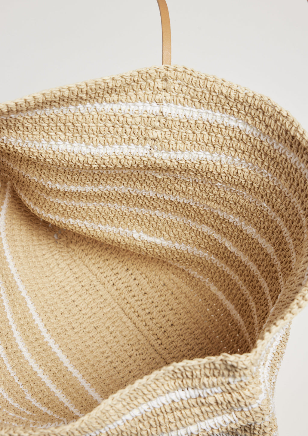 Hat Attack Stella Stripe Tote in Natural/White