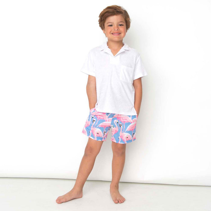 Shade Critters Terry Polo in White
