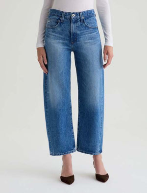 AG Hattie High Rise Barrel Jean in Candid