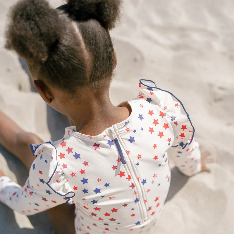 Pink Chicken Rachel Swimsuit in Patriotic Stars