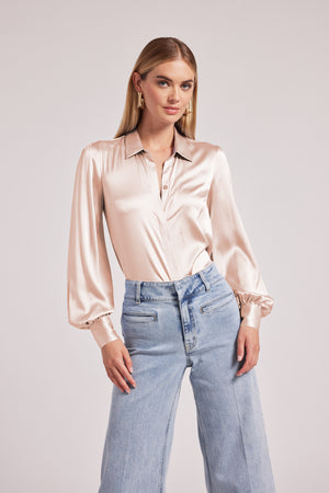 Generation Love Maxwell Blouse in Blush
