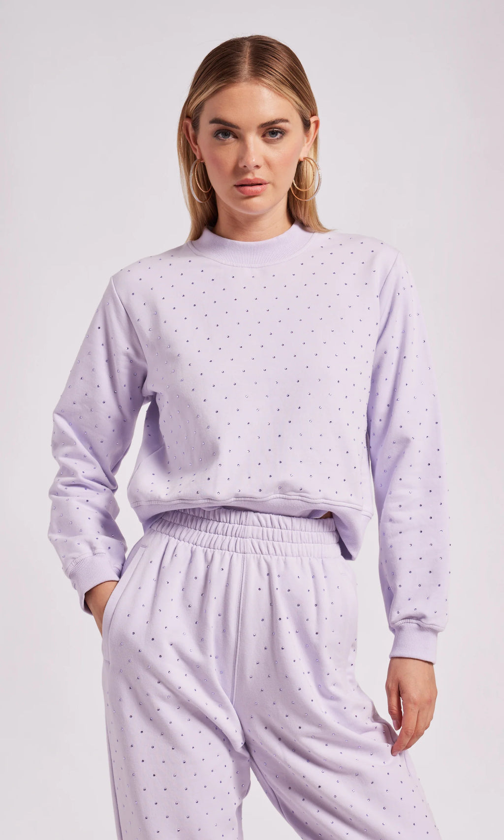 Generation Love Julie Crystal Sweatshirt in Lilac