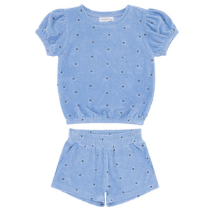 Minnow French Gibbs Hill Floral French Terry Top & Short Set