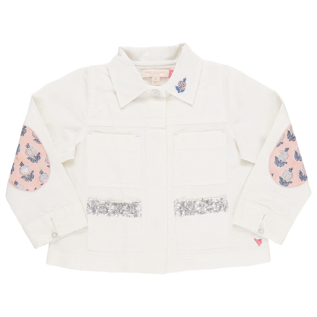 Pink Chicken Wylie Jacket in White