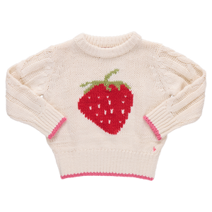 Pink Chicken Haven Sweater in Strawberry