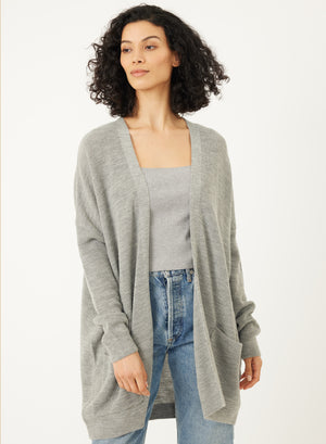 Stitches + Stripes Cooper Cardigan in Heather Grey