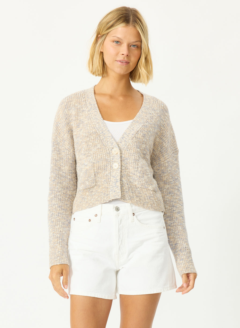Stitches + Stripes Ridley Cardigan in Grain Combo