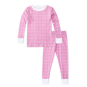 Joy Street Kids Sailor Hearts Pajamas in Posie Pink