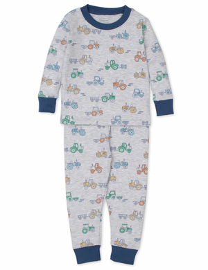 Kissy Kissy Snug Pajama Set in Little Tractor