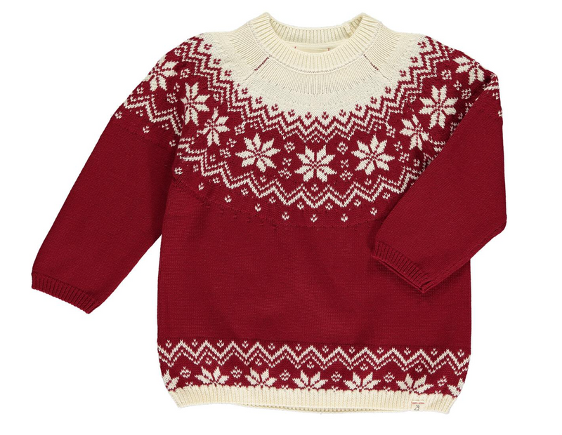 Me & Henry Igloo Sweater in Red