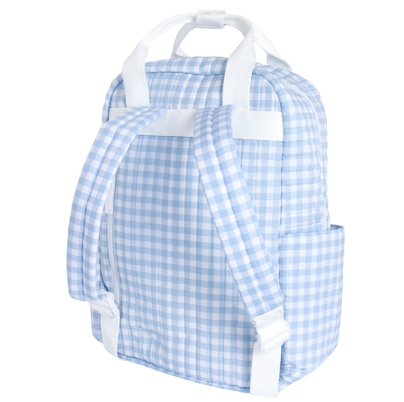 Minnow Oasis Blue Gingham Everyday Backpack